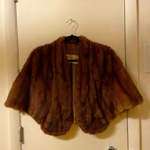 Vintage fur bolero jacket
